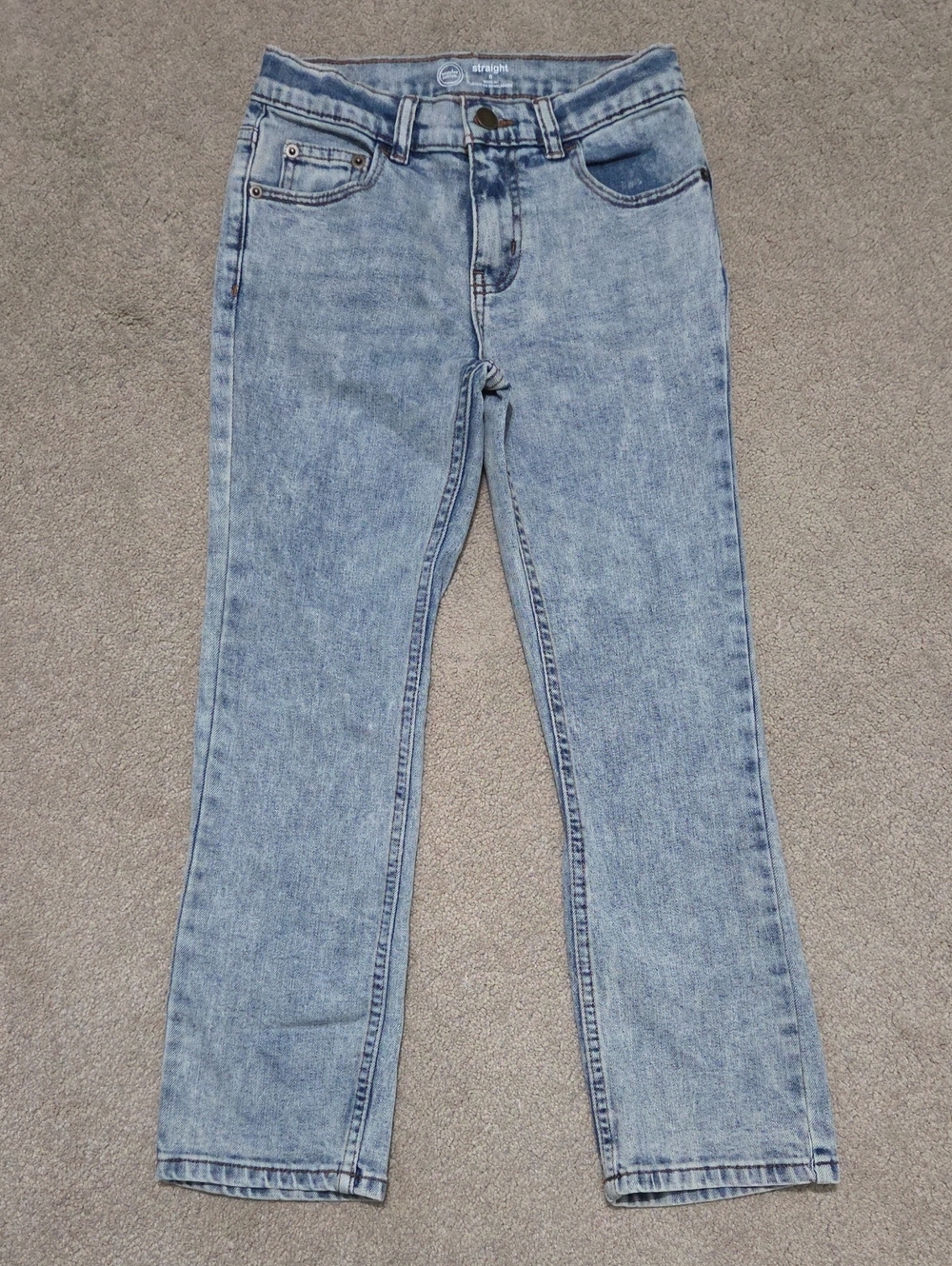 Kids Light Blue Straight Leg Jeans